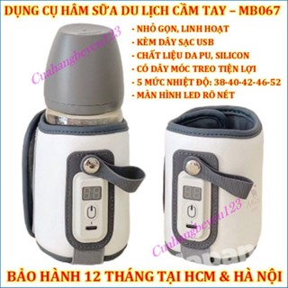 Túi ủ hâm bình sữa di động Moaz BéBé MB-067 MB067 / máy hâm sữa cầm tay / Củ sạc nhanh 18W