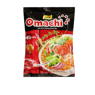 Gói Mì Tôm Omachi Xốt Bò Hầm Sườn Hầm Spaghetti 80g 
