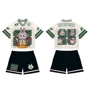 Bộ Jersey Kiddy Star Thun Lưới Thoáng Mát Cho Bé Gái, Bé Trai Từ 5-12t