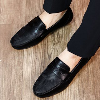 Giày Mocca Nam Công Sở Da Microfiber Cao Cấp, Giày Lười Mọi Nam Đế Cao Su Đúc Đã Khâu Đế Chắc Chắn Mã B08