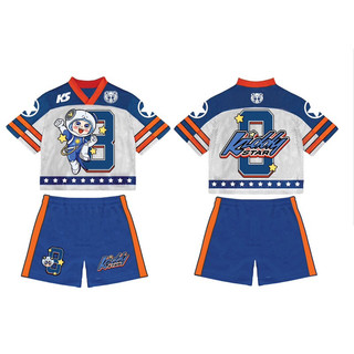 Bộ Jersey Kiddy Star Thun Lưới Thoáng Mát Cho Bé Gái, Bé Trai Từ 5-12t