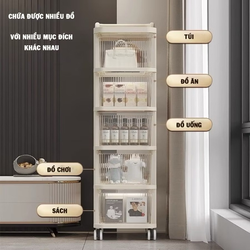 .Có Bánh Xe Đẩy .Dùng Làm Giá Spa. Giá Để Đồ Bỉm Sữa Rất Tiện Lợi