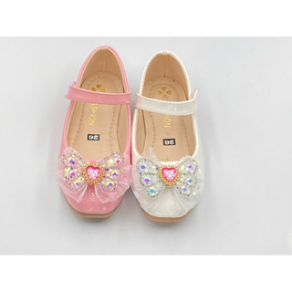 giày bệt búp bê, hài da bóng nơ Kuromi cho bé gái -BS002