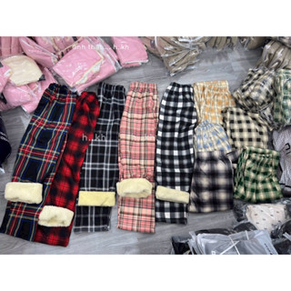 quần lót lông nữ kẻ Caro Phong Cách Hàn xẻng e về sẵn kho bao đẹp rẻ🥰