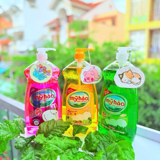 [Tặng miếng rửa chén cute] Nước rửa chén Mỹ Hảo 5X đậm đặc vượt trội chai 1.5kg