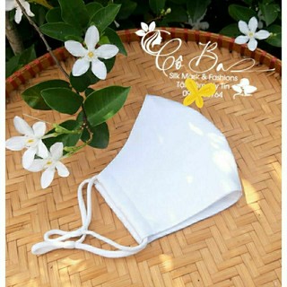 Khẩu trang lụa tằm ướt, lụa ngo.c tra.i