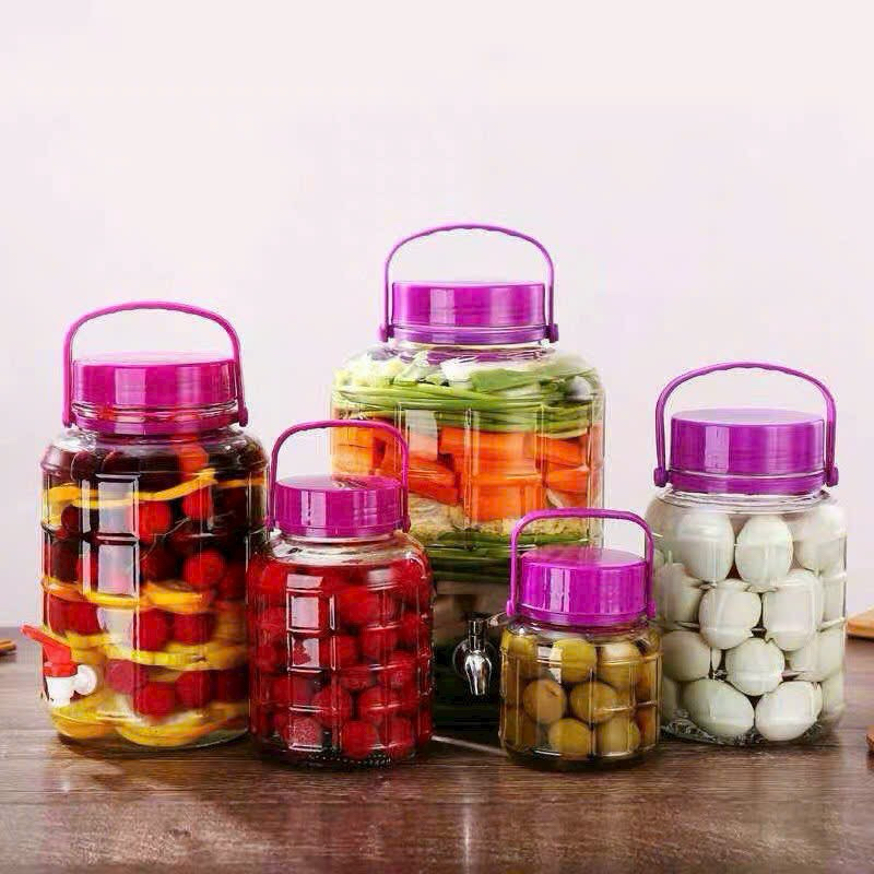 bình thủy tinh ngâm rượu 3L 5L 8L 10L 20L 35L có quai sách