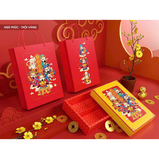 Set 5 Hộp Đựng Bánh Dứa,Cookie,đựng Yến sào (sỉ giá tốt)