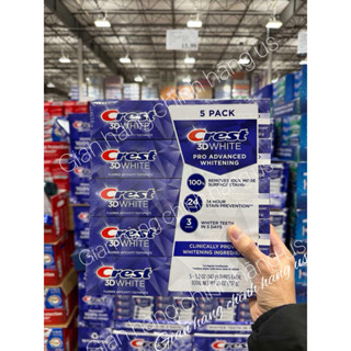 [DATE-2027] SÉT 5 TUÝT Kem đánh răng Mỹ Crest 3D White Advanced Triple Whitening