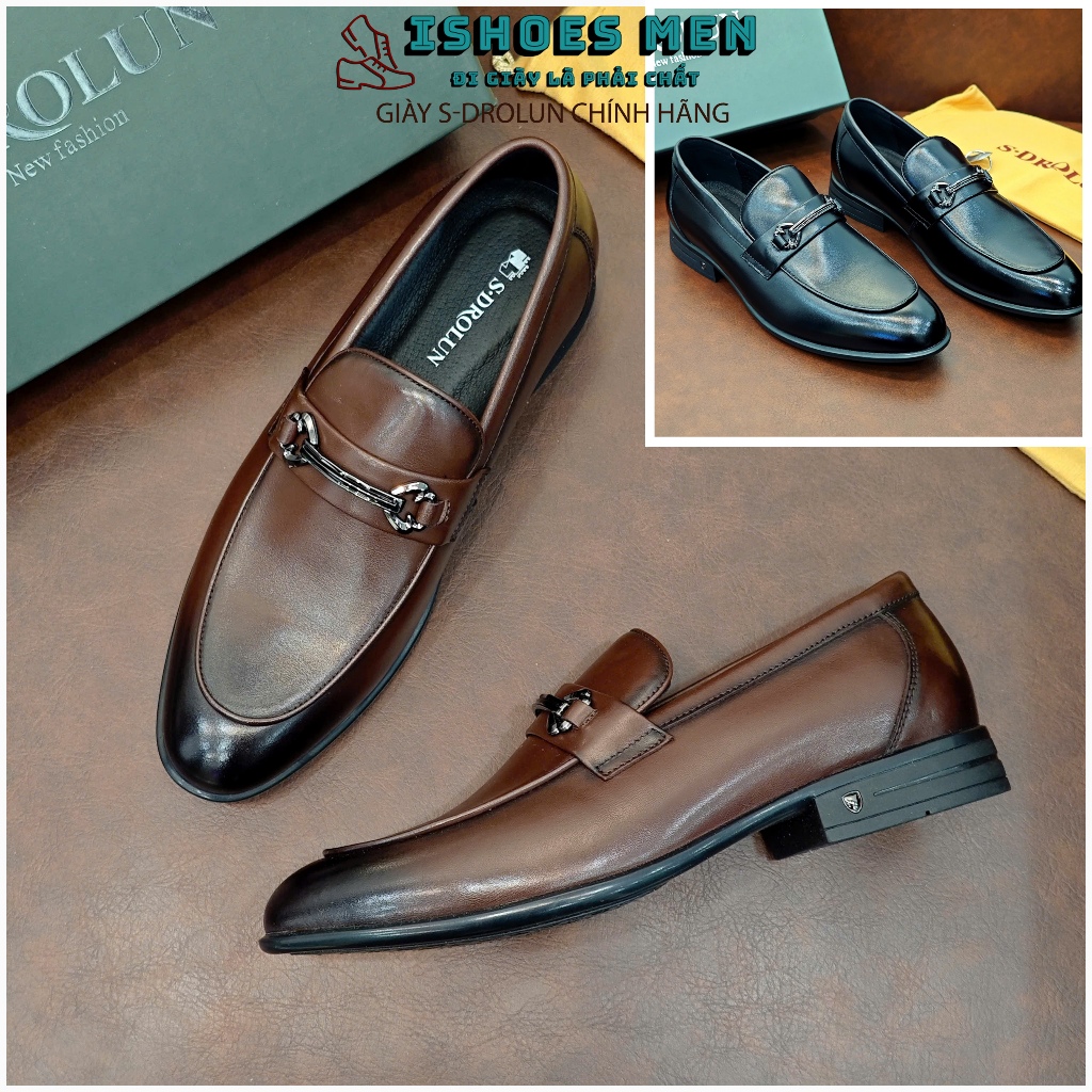 Giày Tây Nam Loafer SDROLUN N535-1 Nhập Khẩu Chính Hãng Full Box Kèm Đón Gót