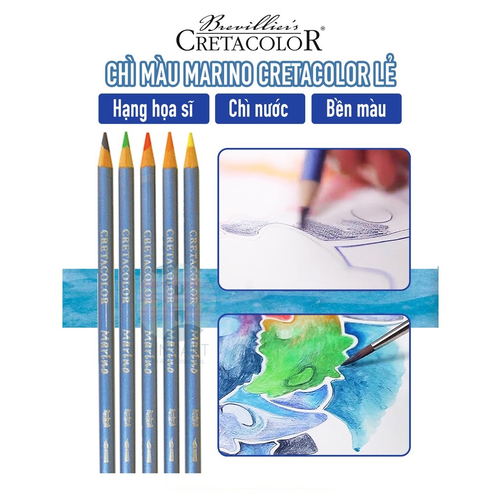 Chì nước Cretacolor Marino màu lẻ
