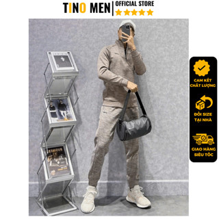  Đồ bộ thu đông nam Adidas cao cấp kéo khóa dài tay chất nỉ dày dặn hàng thiết kế mới nhất 2024 Tinomen TD4-889 