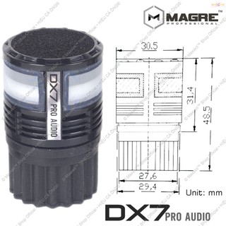 Củ mic, đầu côn mic MAGRE DX-7 (Since 2015) - Microphone replacement head • Professional