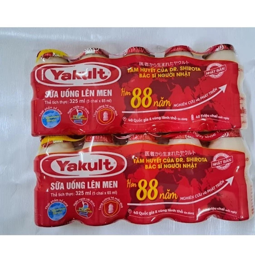 Lốc (5 chai) sữa chua uống lên men yakult 65ml