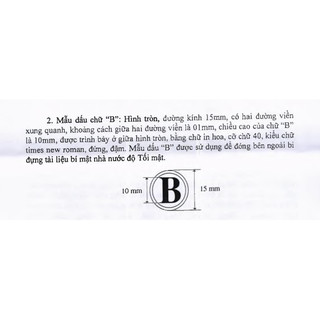 Con dấu chữ "B" (Theo thông tư số 24/2020/TT-BCA )