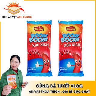 Xúc xích heo ăn liền Boom Boom Mai Vàng tiệt trùng (cây 20g)