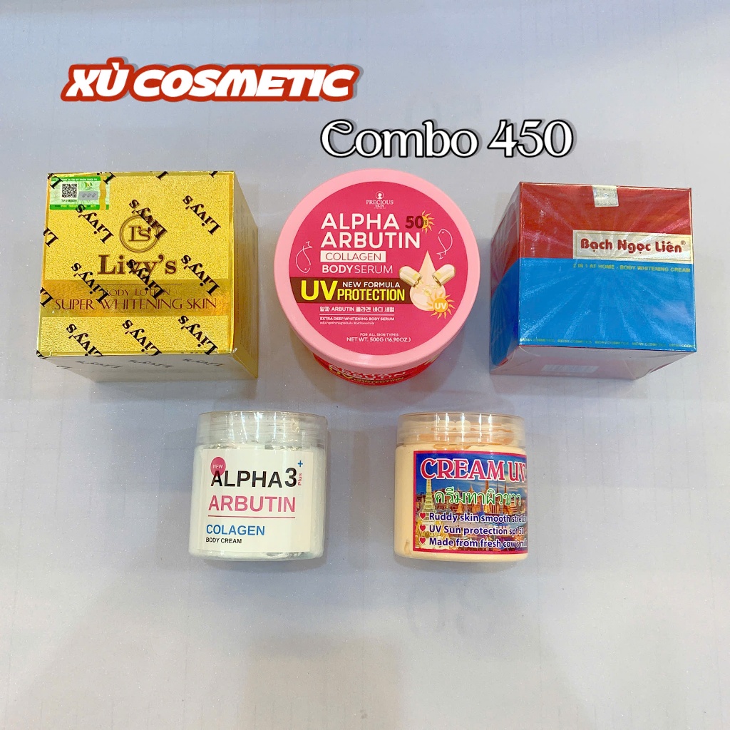 Kem Body Xù Cosmetic CB450 Tẩy Mạnh Trắng Nhanh ( CB01-002 )