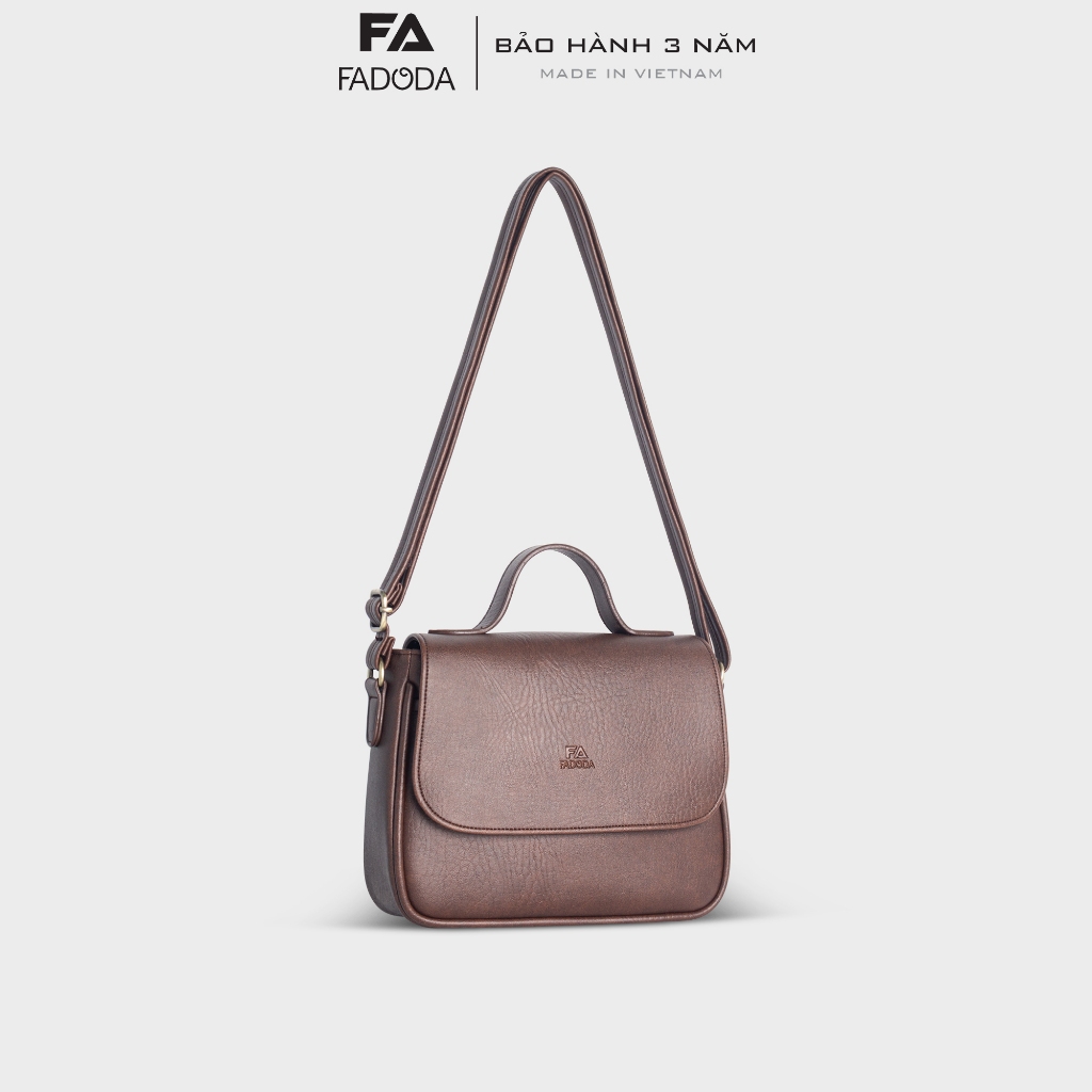 Túi da tổng hợp cao cấp đeo chéo nữ cỡ lớn Fadoda FN26