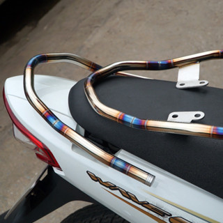 (cực đẹp)Tay xách cảng sau titan- khò các góc xe wave A 110 , wave rsx - waves110 - wave blade