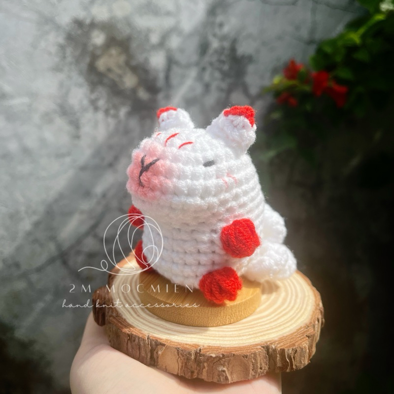móc khoá len CAPYBARA HỒ LY (CỬU VĨ HỒ) - handmade