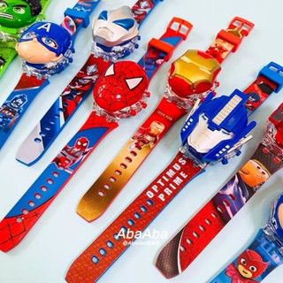 Đồng hồ phát nhạc cho bé, họa tiết đáng yêu, đồng hồ trẻ em đồ chơi Kuromi Melody Elsa công chúa siêu nhân người nhện