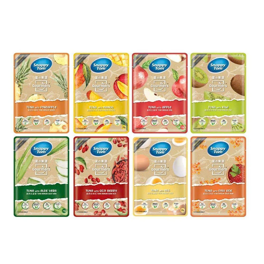 Pate SNAPPY TOM Từ Thịt Và Trái Cây Gói 70g - Pate Cho Mèo Xuất Xứ Thái Lan