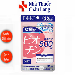 Viên uống DHC Sustained Release Biotin bổ sung biotin cung cấp dưỡng chất cho da và tóc