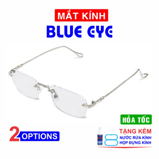 Mắt kính thời trang không viền dáng chữ nhật phong cách tổng tài nam nữ hottrend
