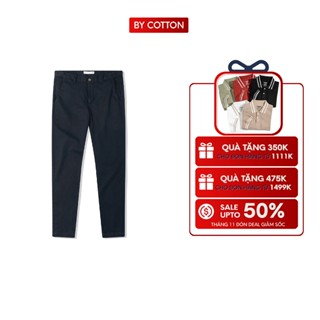 Quần Kaki Dài Nam Màu Xanh Đen Cao Cấp Navy Kaki Chinos 2.0 BY COTTON
