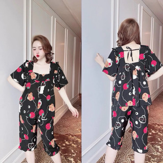 (20 MẪU) Bộ pijama lửng lụa Bigsize