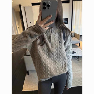 [ Sẵn ] Áo len thêu ngựa The Shine dây kéo khoá Unisex