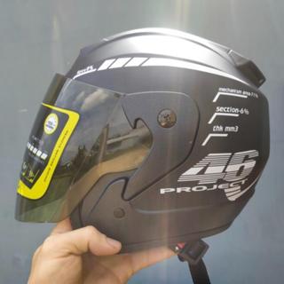  Nón bảo hiểm 3 4 bopa có kính đi phượt hàng chính hãng   MÀU TRẮNG  - Mũ bảo hiểm phượt chuẩn phượt VÒNG ĐẦU 52-60CM 