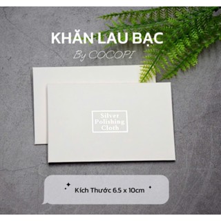 Khăn Lau Bạc làm sạch vết oxi hóa đen trên trang sức bạc by COCOPI K01