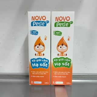 Xịt giải cảm HẠ SỐT Novopetie Novocare Novopetie giúp hạ nhiệt nhanh, giải cảm, giảm cảm giác khó chịu 100ml