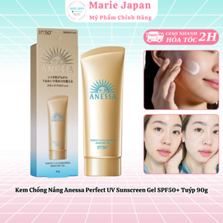Kem Chống Nắng Anessa Perfect UV Sunscreen Gel SPF50+ Tuýp 90g Mẫu mới nhất 2024