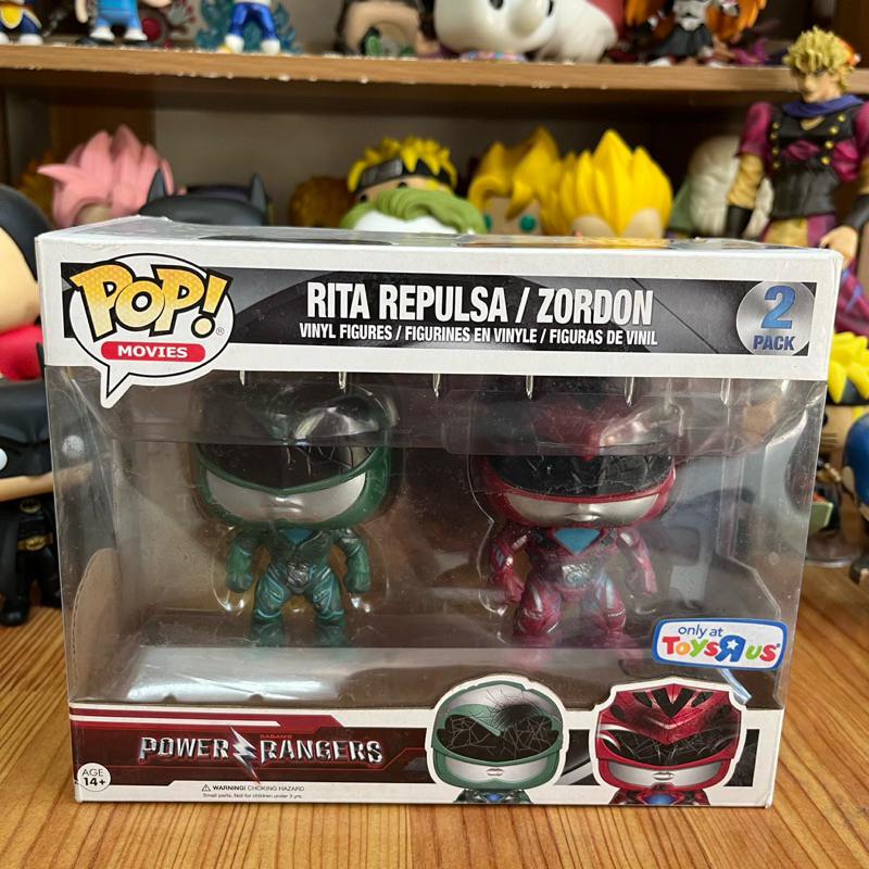 Mô hình Funko MOVIES / POWER RANGERS RITA REPULSE / ZORDON 2 PACK TOYS R US (box real)