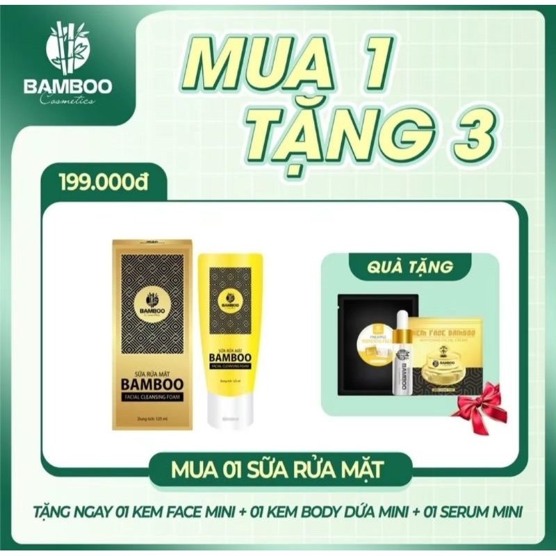 Sữa rửa mặt tinh chất serum bamboo