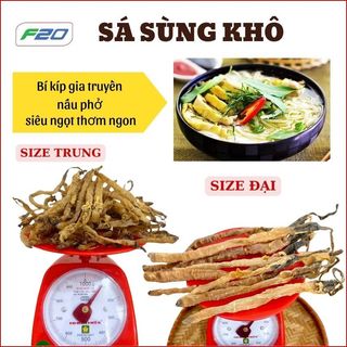 Sá sùng khô sạch cát 100gr size đại - Sá sùng nha trang nấu phở