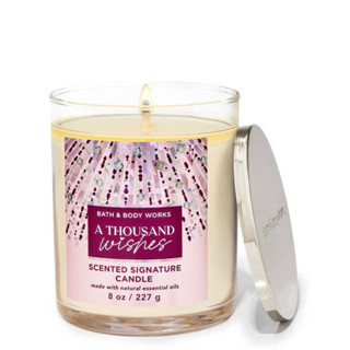 Nến thơm 1 tim cao cấp Bath Body Works A Thousand Wishes 227g