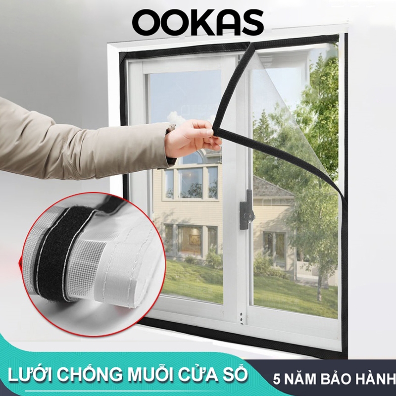 OOKAS Rèm Lưới Chống Muỗi Cửa Sổ rèm lưới màn chắn muỗi chống muỗi Với Velcro tự dính