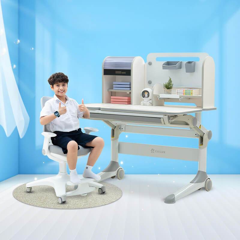 BÀN HỌC THÔNG MINH CHILUX SMART S01 - Chống gù, chống cận, điều chỉnh độ cao linh loạt cho bé