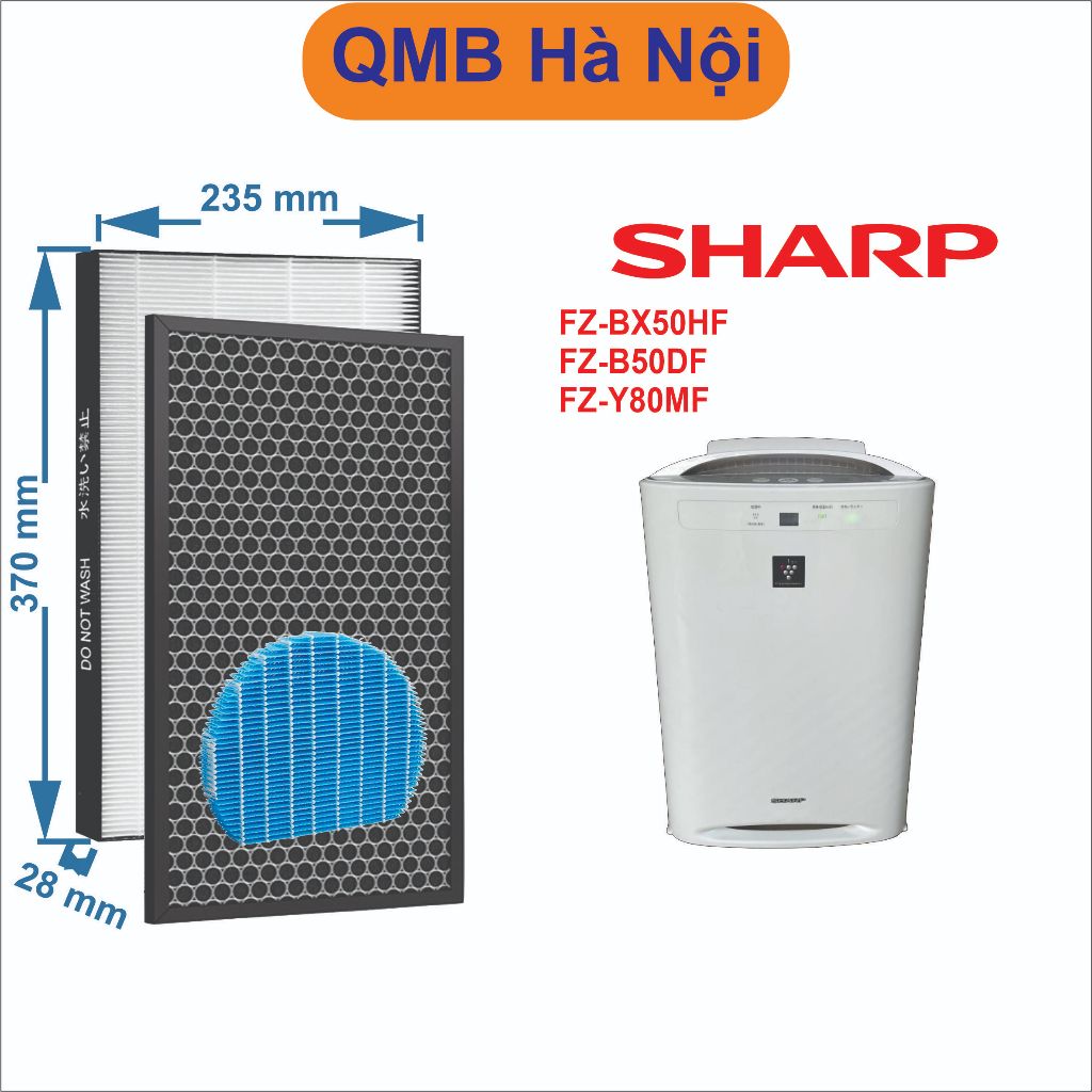 Màng Lọc bụi mịn SHARP KI-BX50 KI-BX50-T KI-BX50-W KI-DX50  KI-DX50-T KI-DX50-W KC-500Y5 KC-50E9 KC-