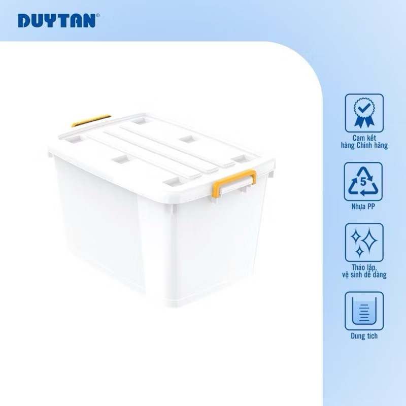 Thùng vuông 55L Duy Tân có bánh xe