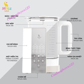Bình đun nước pha sữa cao cấp Moaz Bébé MB-043 MB043
