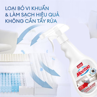 Xịt Mạt Bụi Nhà Moota Anh Quốc kháng khuẩn, khử mùi, cho quấn áo, chăn ga gối nệm... (500ml/ Chai)