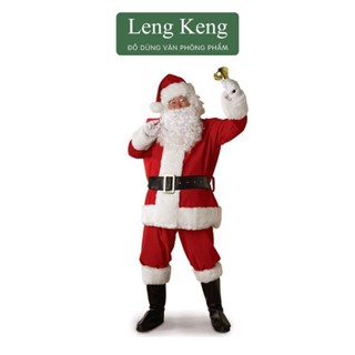 Bộ quần áo ông già Noel LENG KENG VĂN PHÒNG PHẨM cho dịp giáng sinh, lễ hội hóa trang