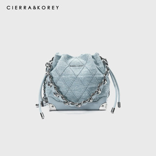   Chính hãng  Túi bucket denim Cierra Korey quai sắt túi xách nữ túi thời trang đẹp 