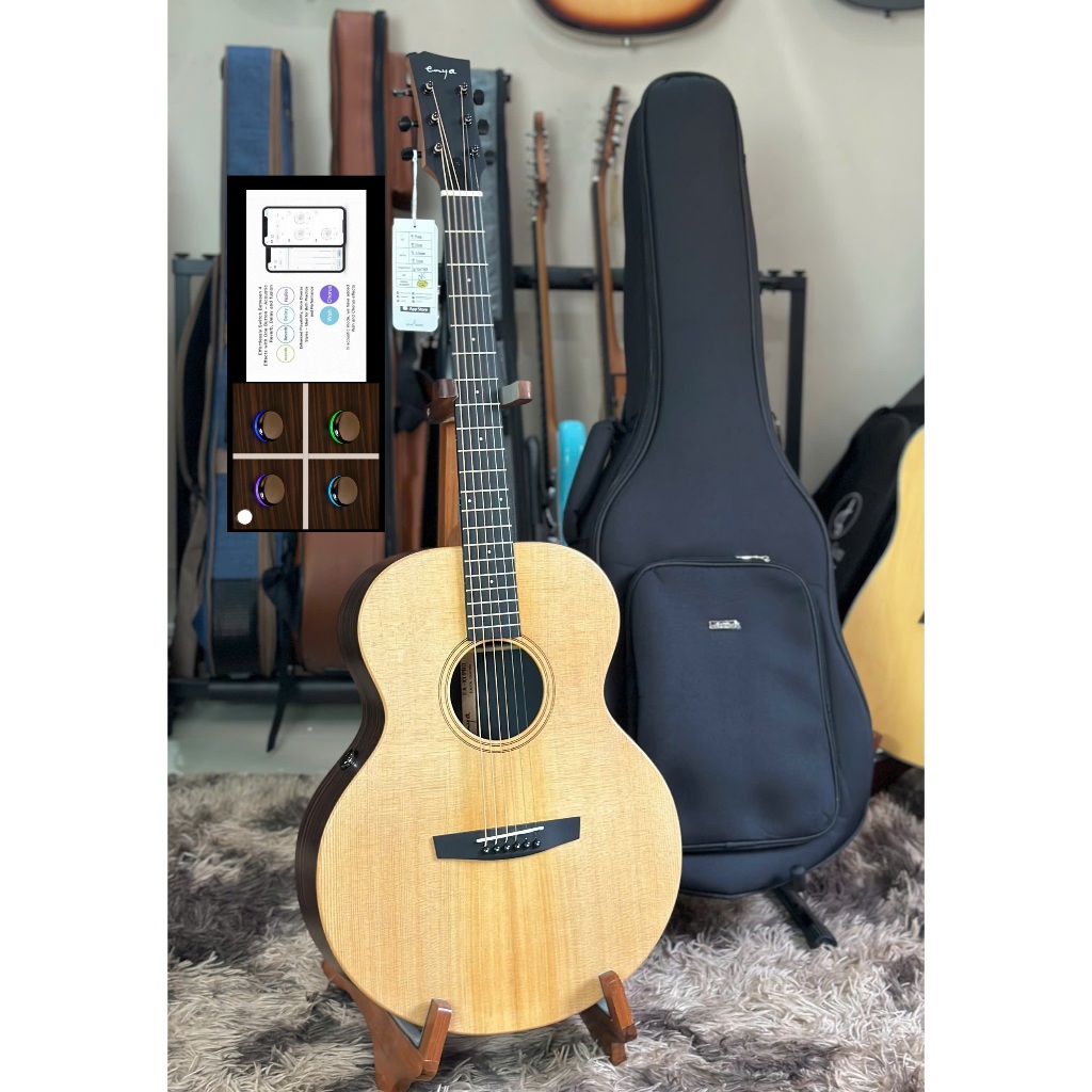 Guitar Enya EA X1 PRO EQ SP1 2024 - Phiên Bản Smart Hiện Đại Mới Nhất Kết Nối App Điện Thoại