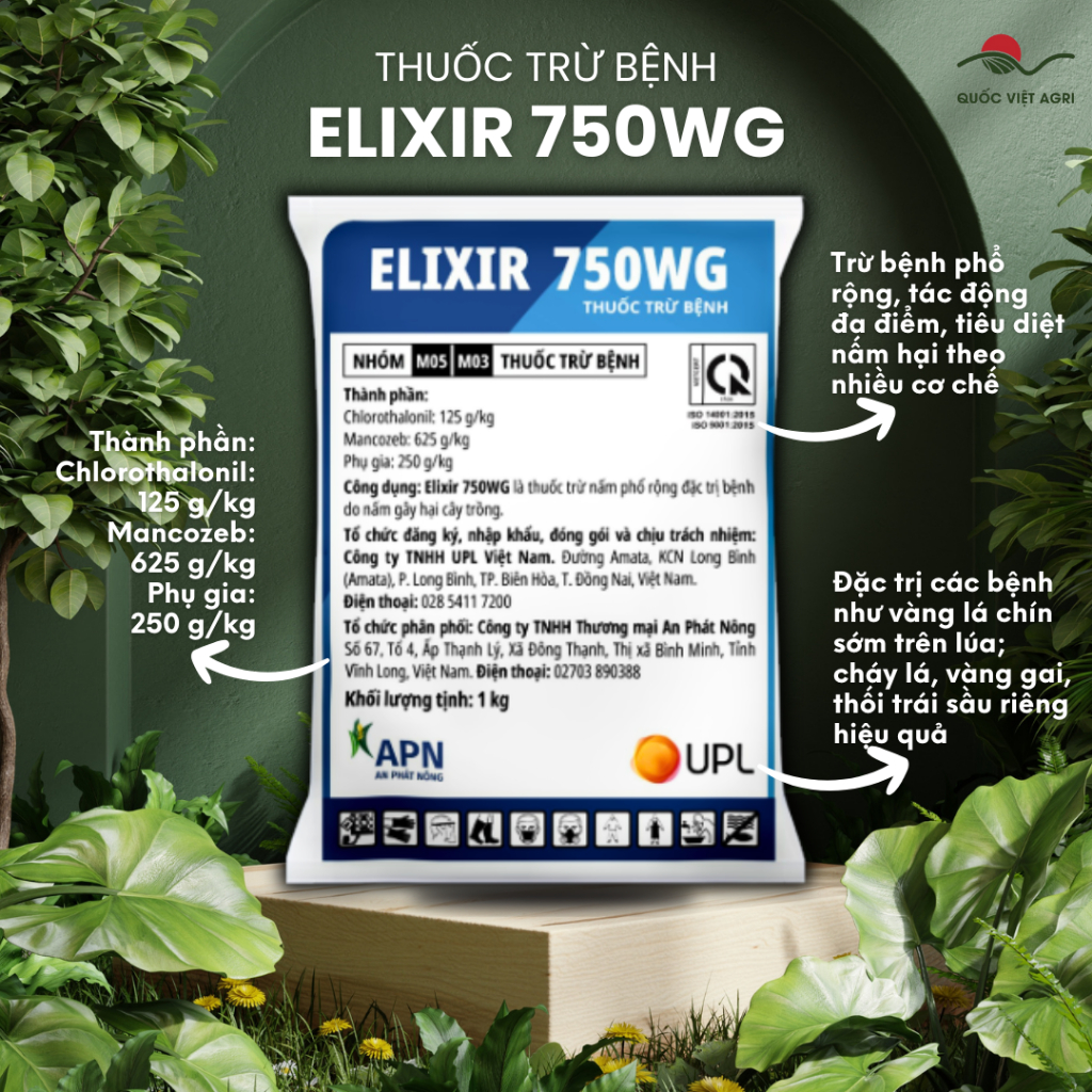 Thuốc trừ bệnh ELIXIR 750WG (gói 1KG) - Chính hãng An Phát Nông