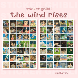 Sạp Nhỏ Nhạt | Set 35 - 70 Sticker Niêm Phong Anime Ghibli The Wind Rises - Gió Nổi